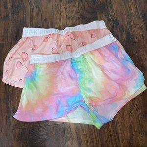 VS PINK sleep shorts bundle